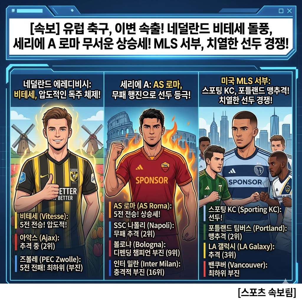 *....비테세 AS 로마 MLS 서부 스포팅 캔자스시티 선